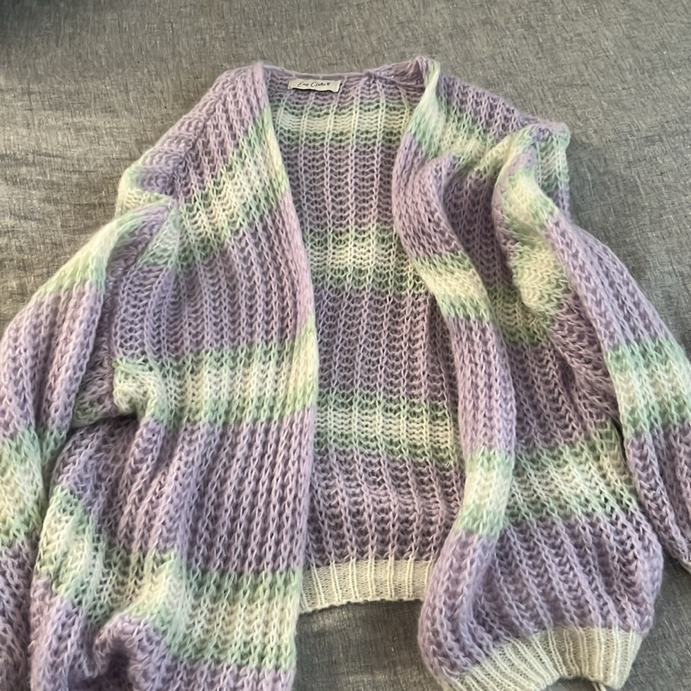 Pastel Striped Cardigan